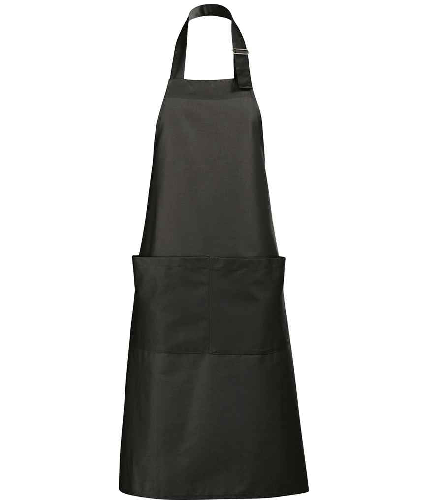 SOL'S Gala Long Bib Apron - Dark Grey