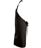 SOL'S Gala Long Bib Apron - Deep Black