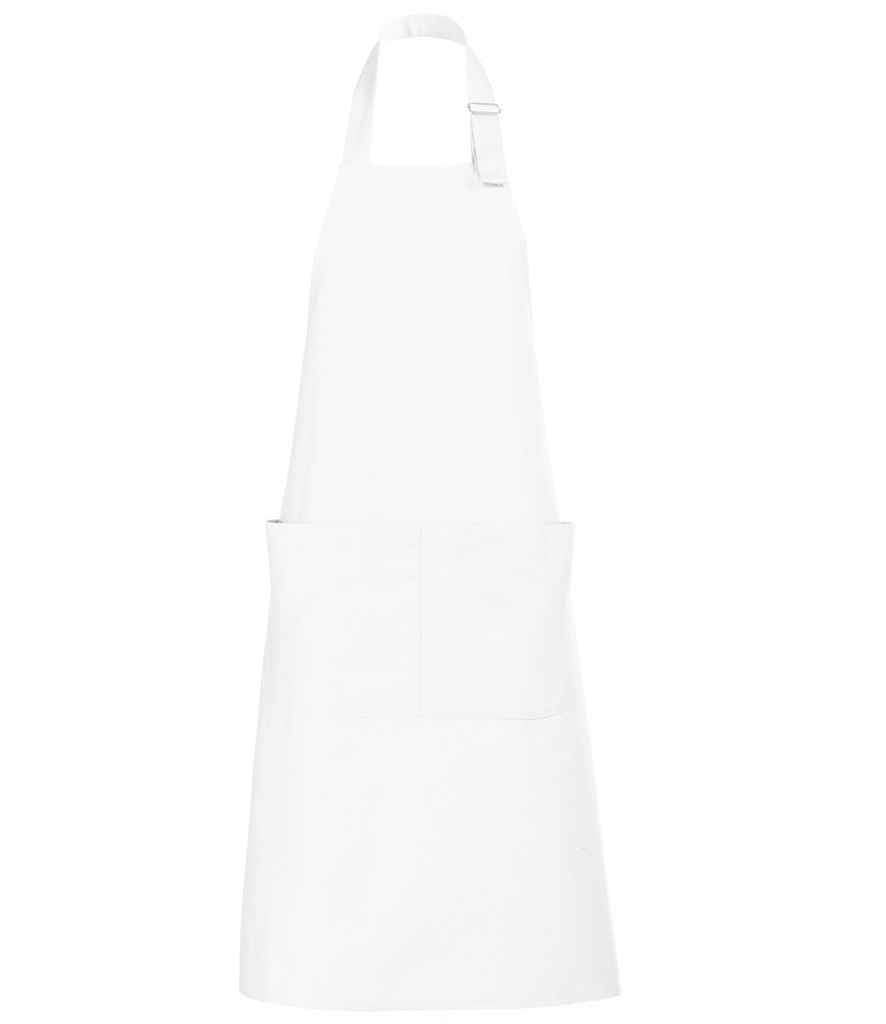 SOL'S Gala Long Bib Apron - White