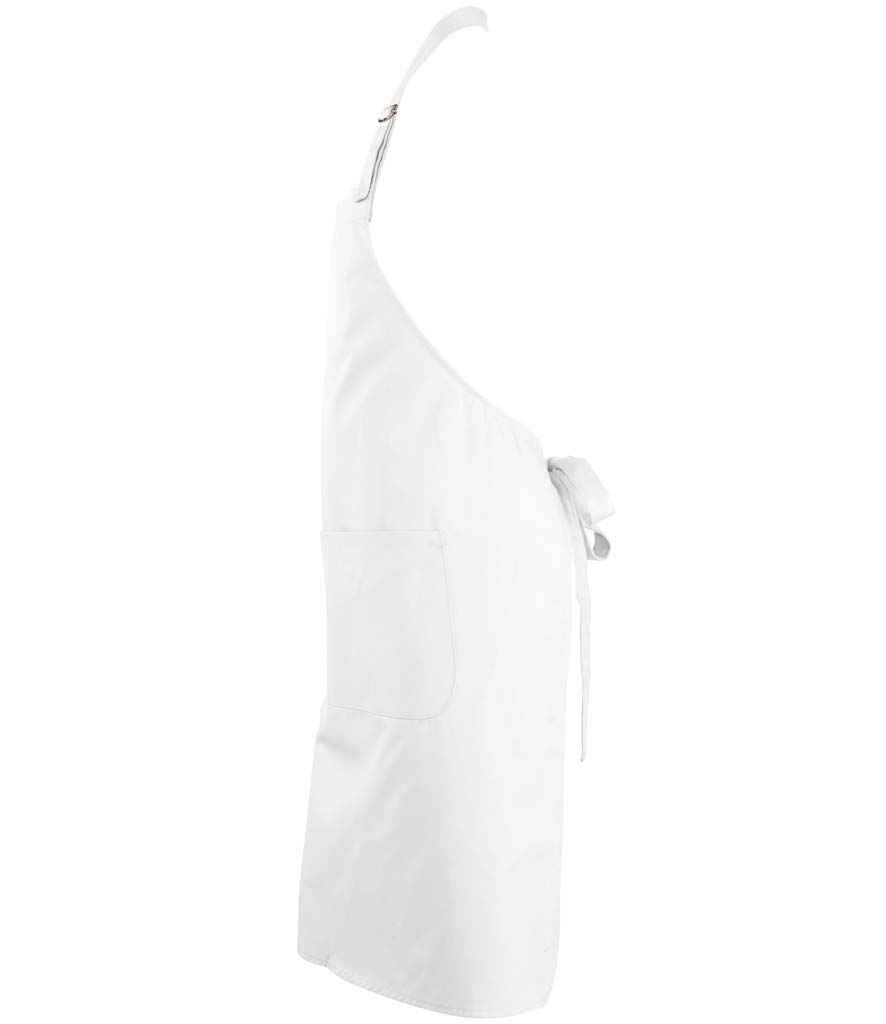 SOL'S Gala Long Bib Apron - White