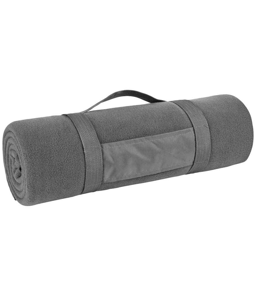 SOL'S Plaid Fleece Blanket - Charcoal