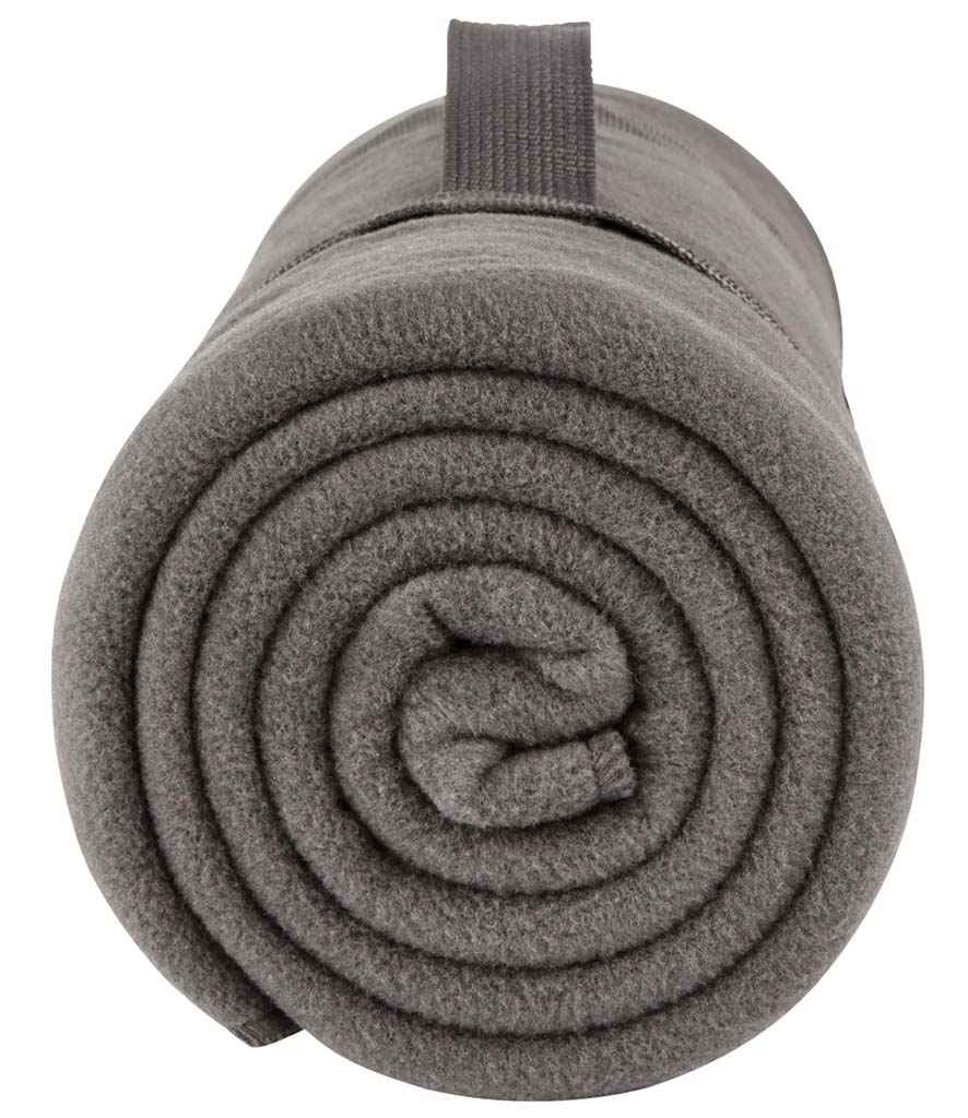 SOL'S Plaid Fleece Blanket - Charcoal