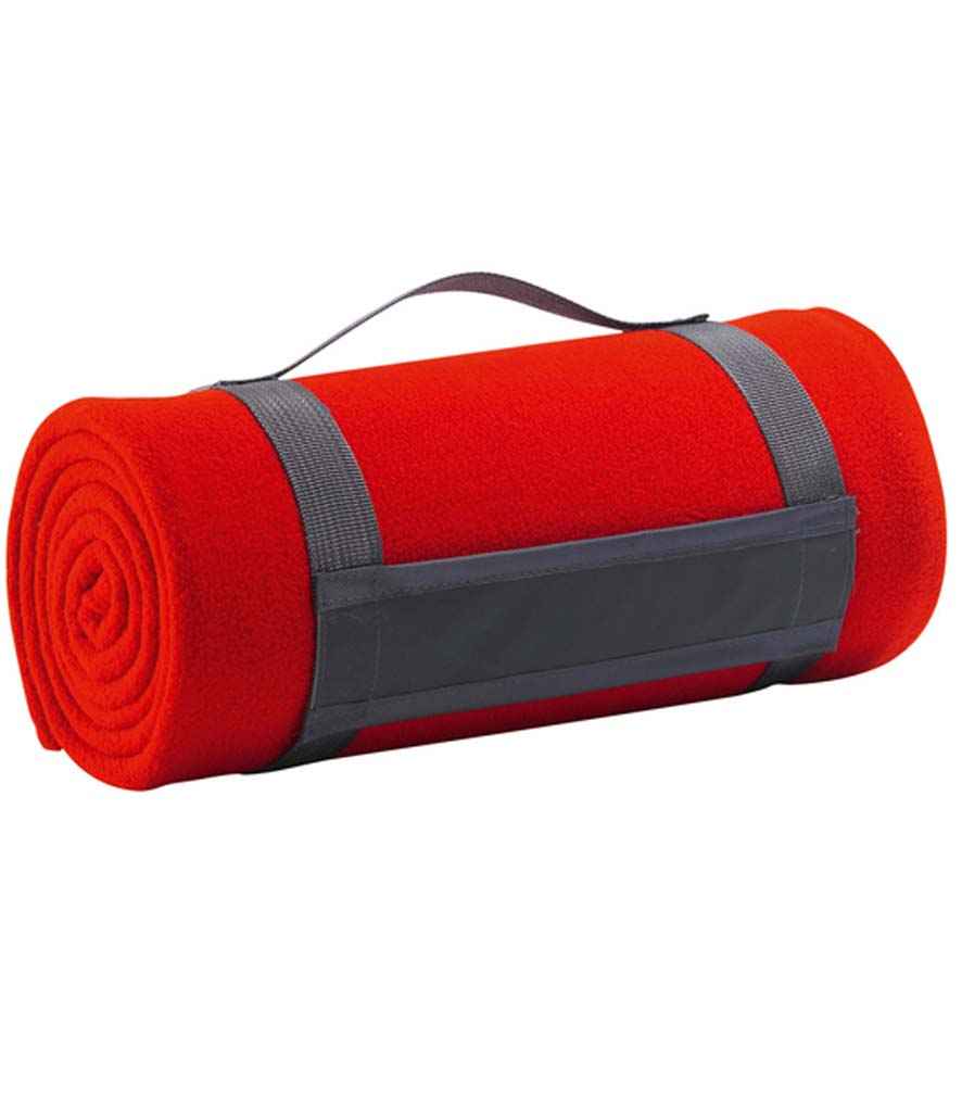SOL'S Plaid Fleece Blanket - Red