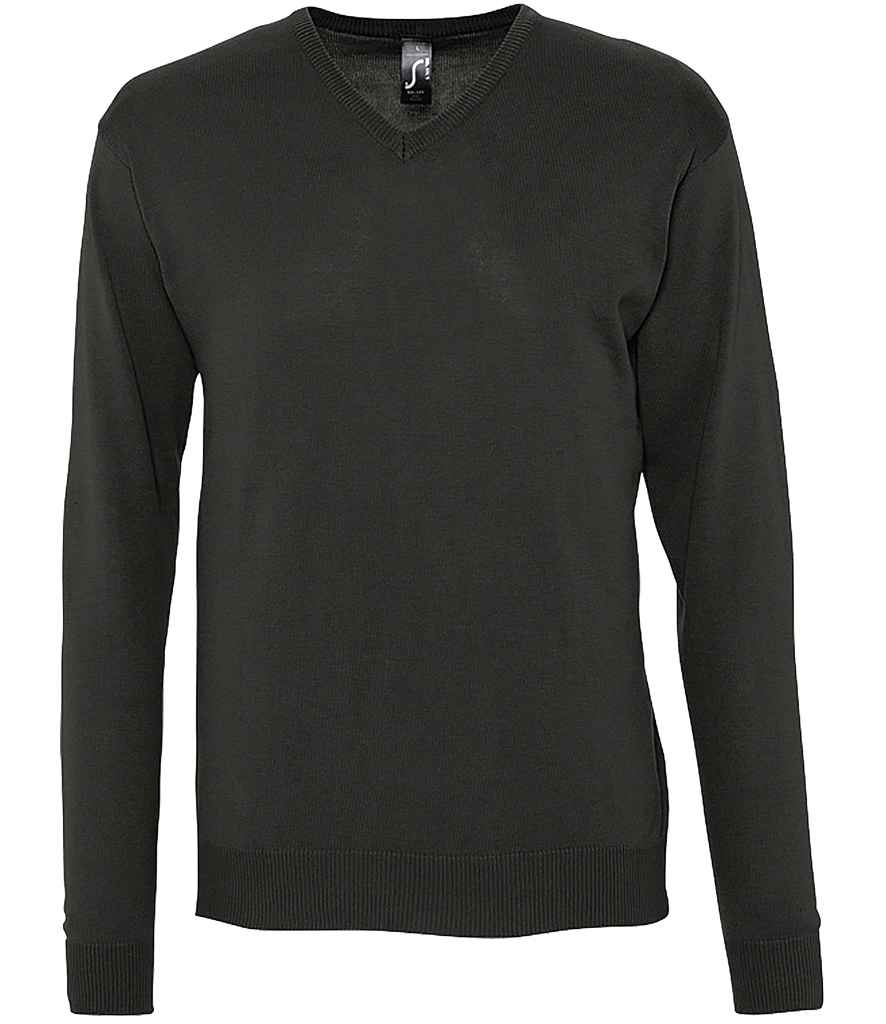 SOL'S Galaxy Cotton Acrylic V Neck Sweater - Black
