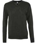 SOL'S Galaxy Cotton Acrylic V Neck Sweater - Black