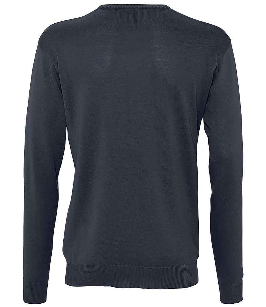 SOL'S Galaxy Cotton Acrylic V Neck Sweater - Navy