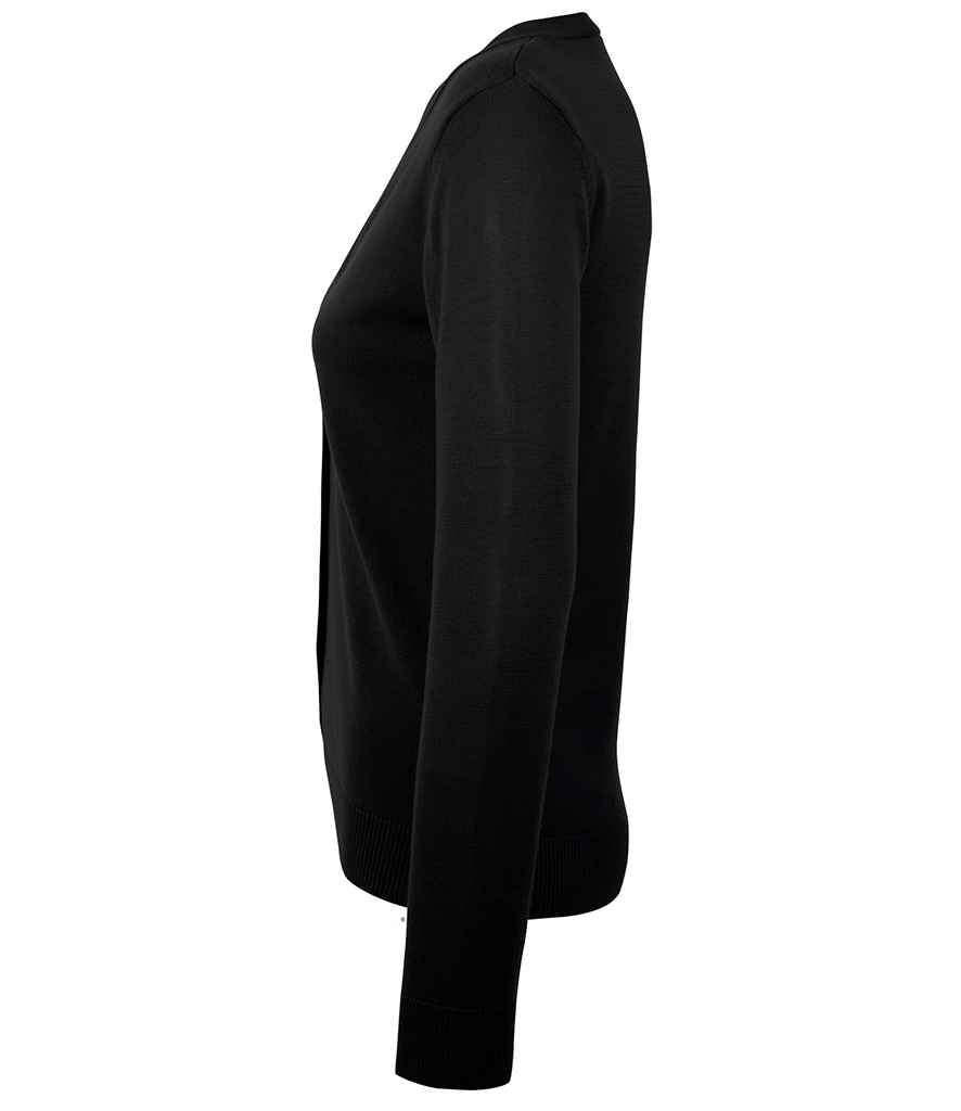 SOL'S Ladies Golden Cotton Acrylic V Neck Cardigan - Black