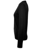 SOL'S Ladies Golden Cotton Acrylic V Neck Cardigan - Black