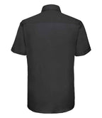 Russell Athletic Collection Short Sleeve Tailored Oxford Shirt - Black