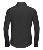 Russell Athletic Collection Ladies Long Sleeve Fitted Poplin Shirt - Black