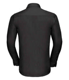 Russell Athletic Collection Long Sleeve Tailored Poplin Shirt - Black