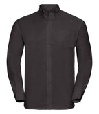 Russell Athletic Collection Long Sleeve Easy Care Oxford Shirt - Black
