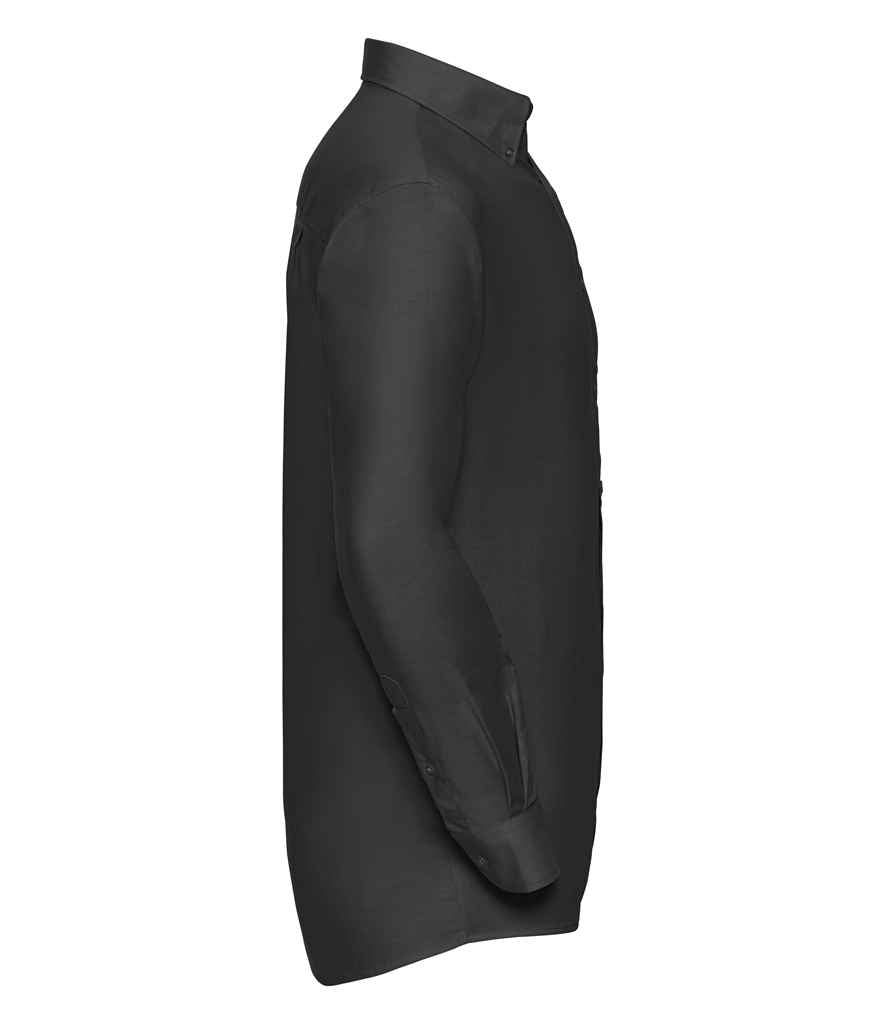 Russell Athletic Collection Long Sleeve Easy Care Oxford Shirt - Black