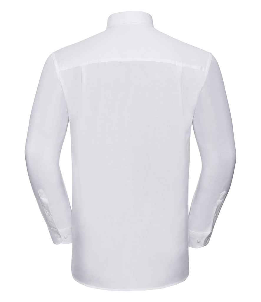 Russell Athletic Collection Long Sleeve Easy Care Oxford Shirt - White