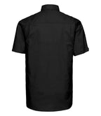 Russell Athletic Collection Short Sleeve Easy Care Oxford Shirt - Black