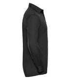 Russell Athletic Collection Long Sleeve Easy Care Poplin Shirt - Black