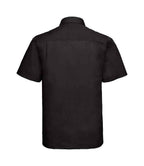 Russell Athletic Collection Short Sleeve Easy Care Poplin Shirt - Black