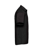 Russell Athletic Collection Short Sleeve Easy Care Poplin Shirt - Black