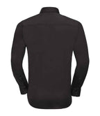 Russell Athletic Collection Long Sleeve Easy Care Fitted Shirt - Black
