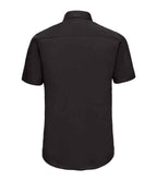 Russell Athletic Collection Short Sleeve Easy Care Fitted Shirt - Black