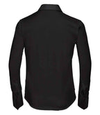 Russell Athletic Collection Ladies Long Sleeve Ultimate Non-Iron Shirt - Black