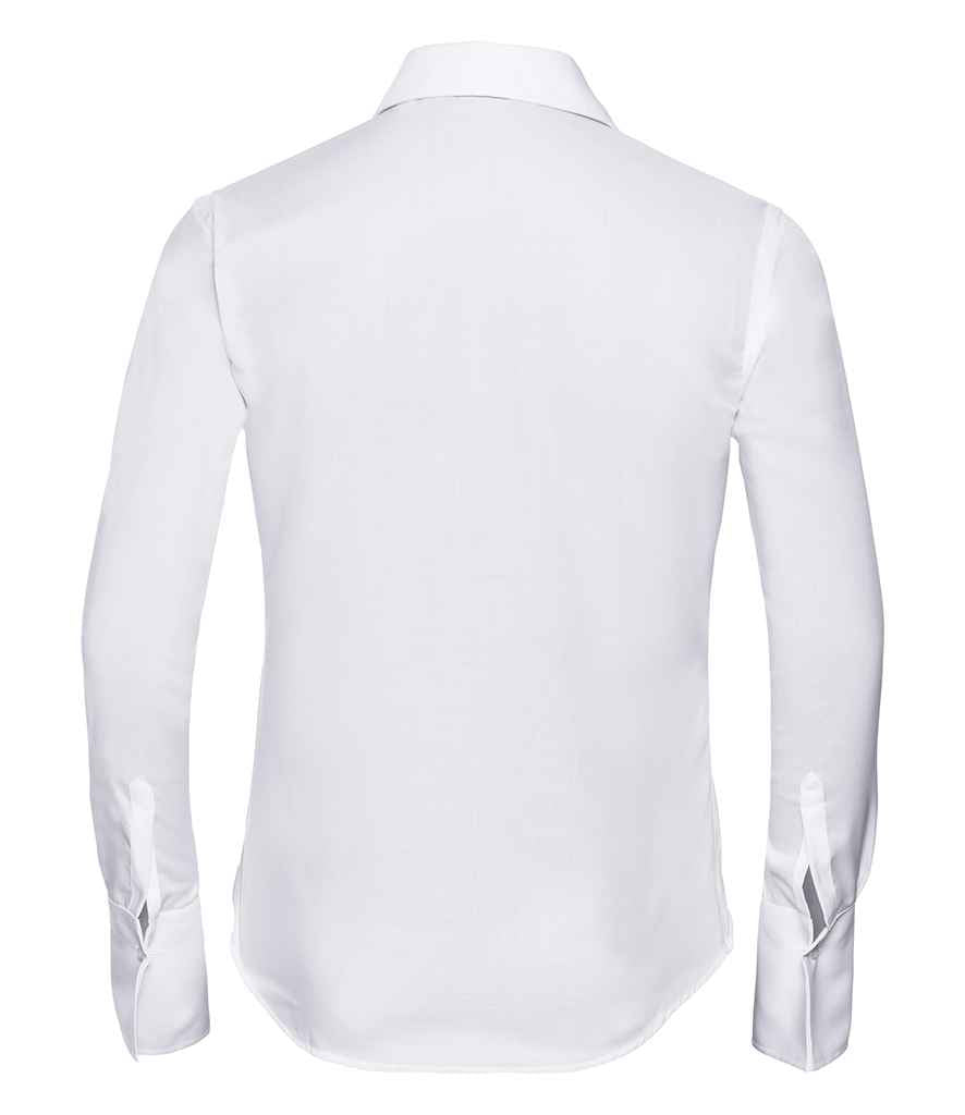 Russell Athletic Collection Ladies Long Sleeve Ultimate Non-Iron Shirt - White