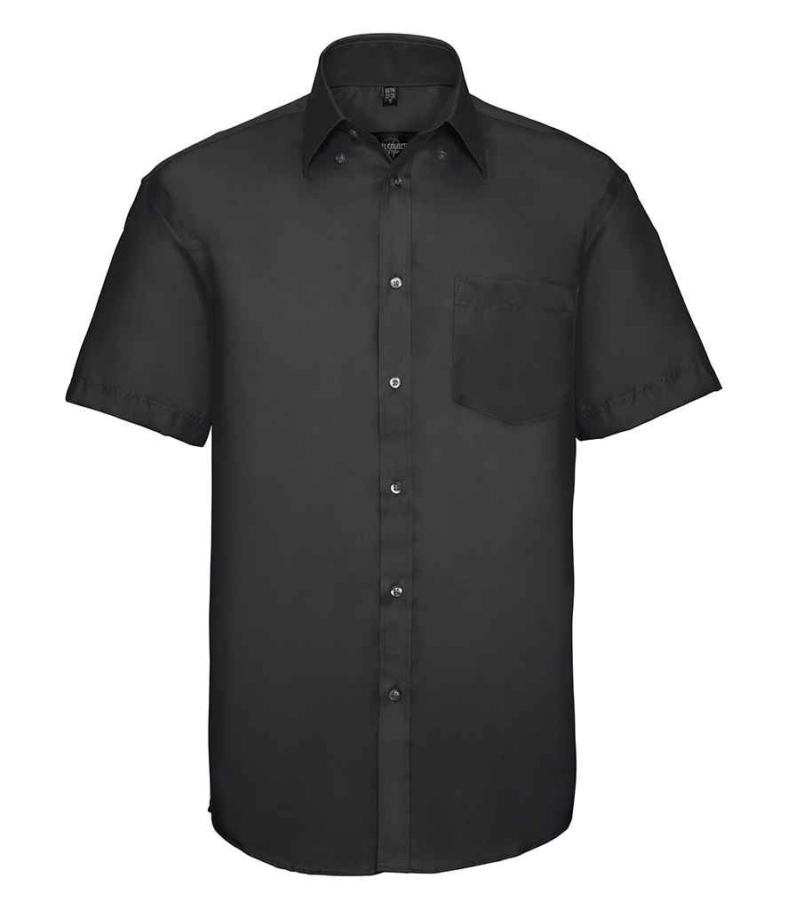 Russell Athletic Collection Short Sleeve Ultimate Non-Iron Shirt - Black
