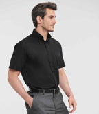 Russell Athletic Collection Short Sleeve Ultimate Non-Iron Shirt - Black