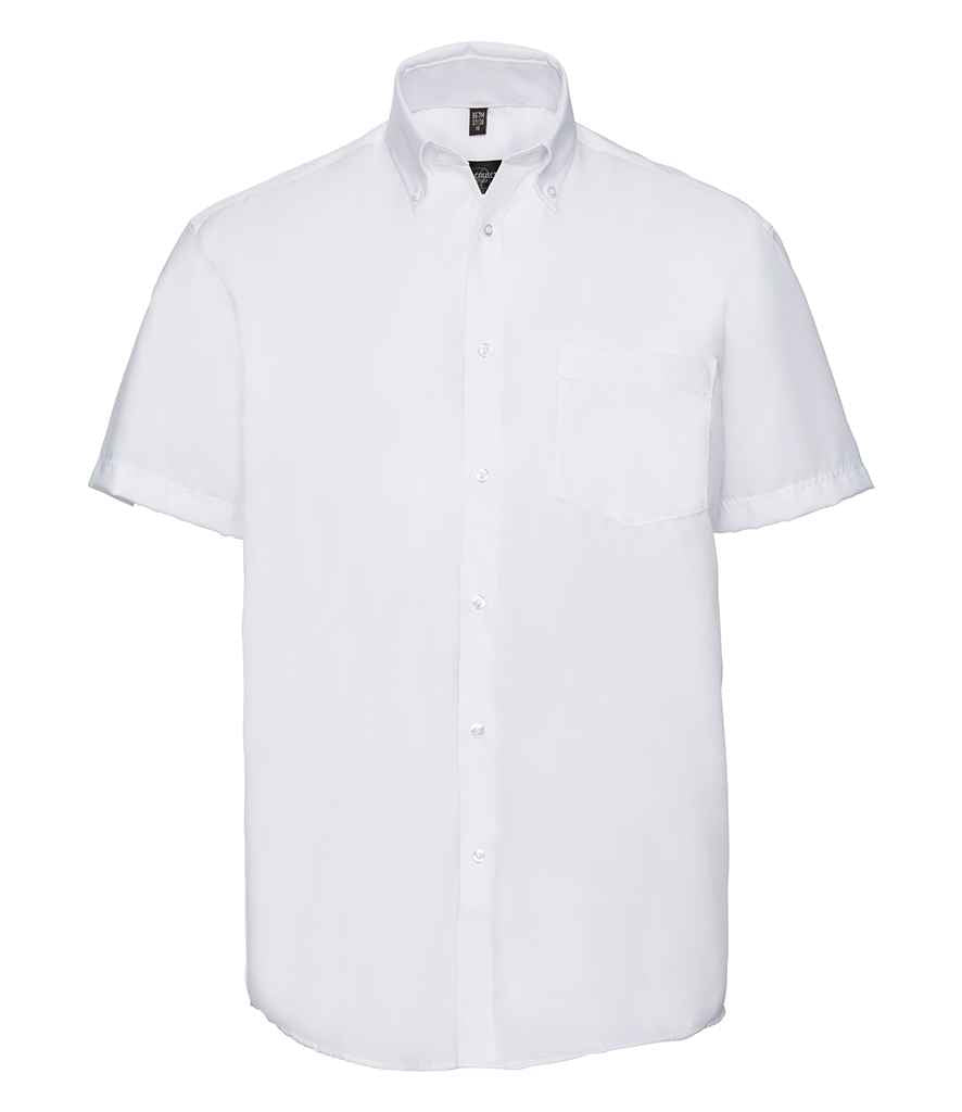 Russell Athletic Collection Short Sleeve Ultimate Non-Iron Shirt - White