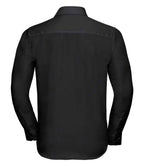 Russell Athletic Collection Long Sleeve Tailored Ultimate Non-Iron Shirt - Black