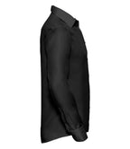 Russell Athletic Collection Long Sleeve Tailored Ultimate Non-Iron Shirt - Black