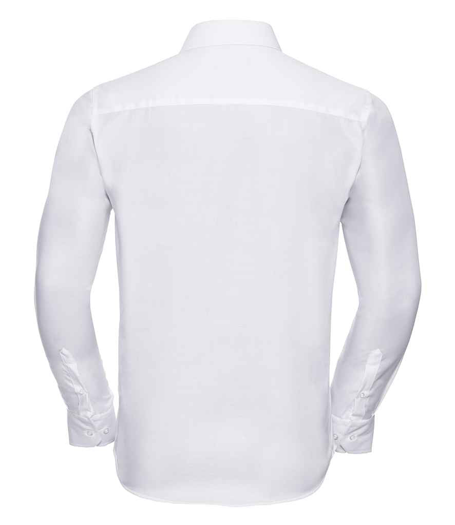 Russell Athletic Collection Long Sleeve Tailored Ultimate Non-Iron Shirt - White