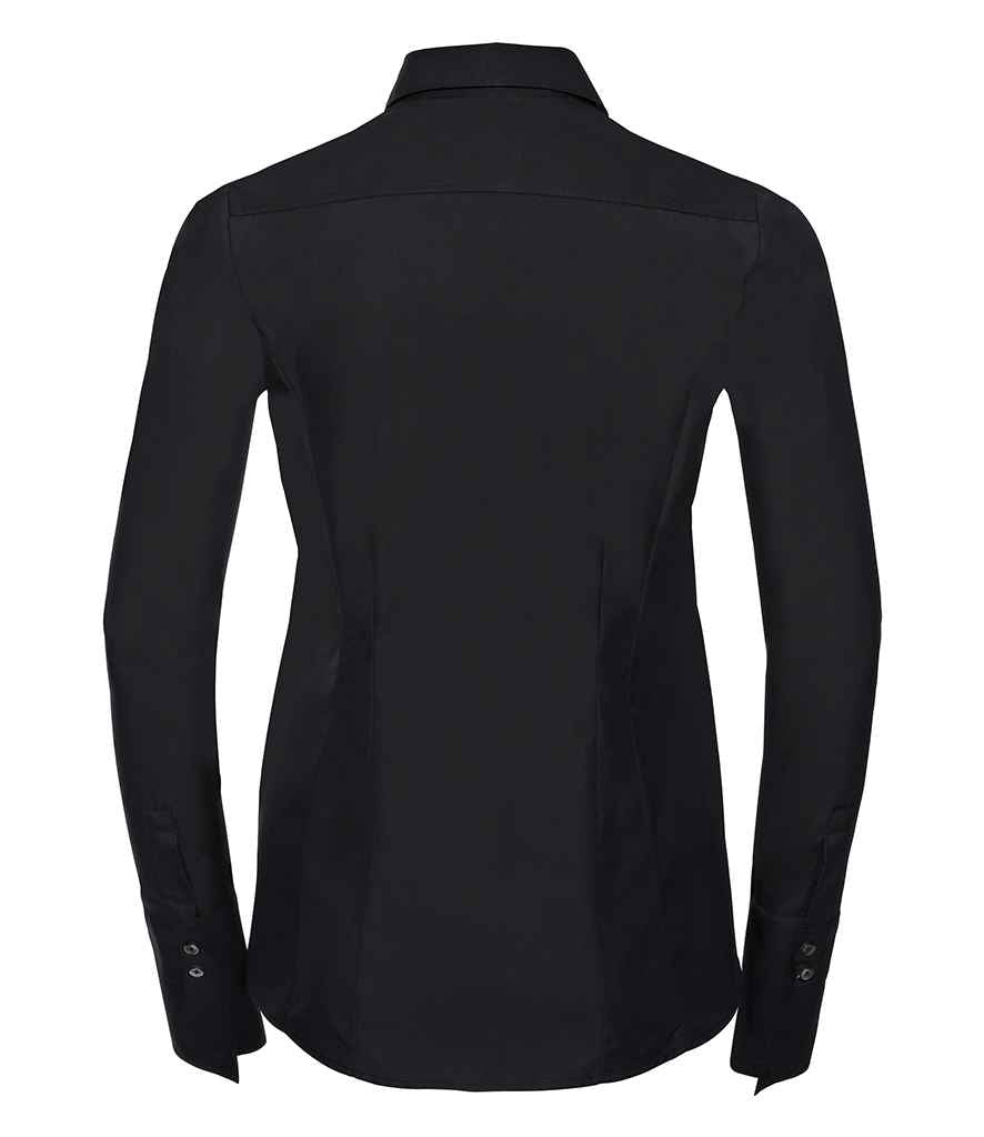Russell Athletic Collection Ladies Ultimate Stretch Shirt - Black