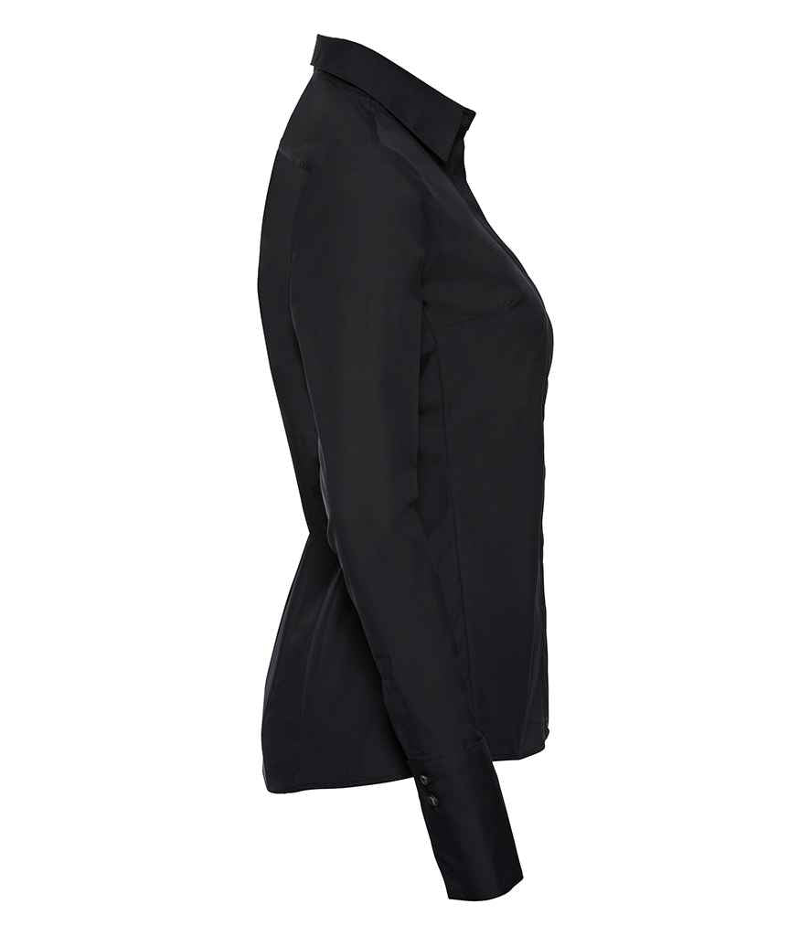Russell Athletic Collection Ladies Ultimate Stretch Shirt - Black