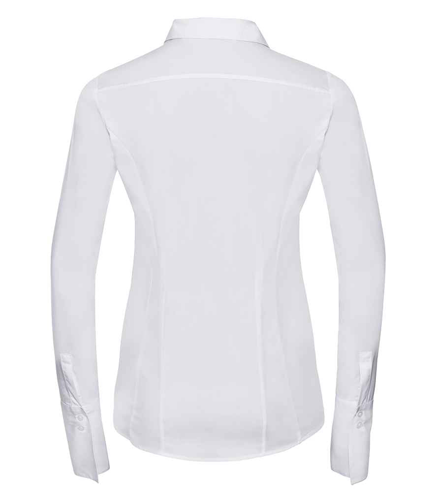 Russell Athletic Collection Ladies Ultimate Stretch Shirt - White