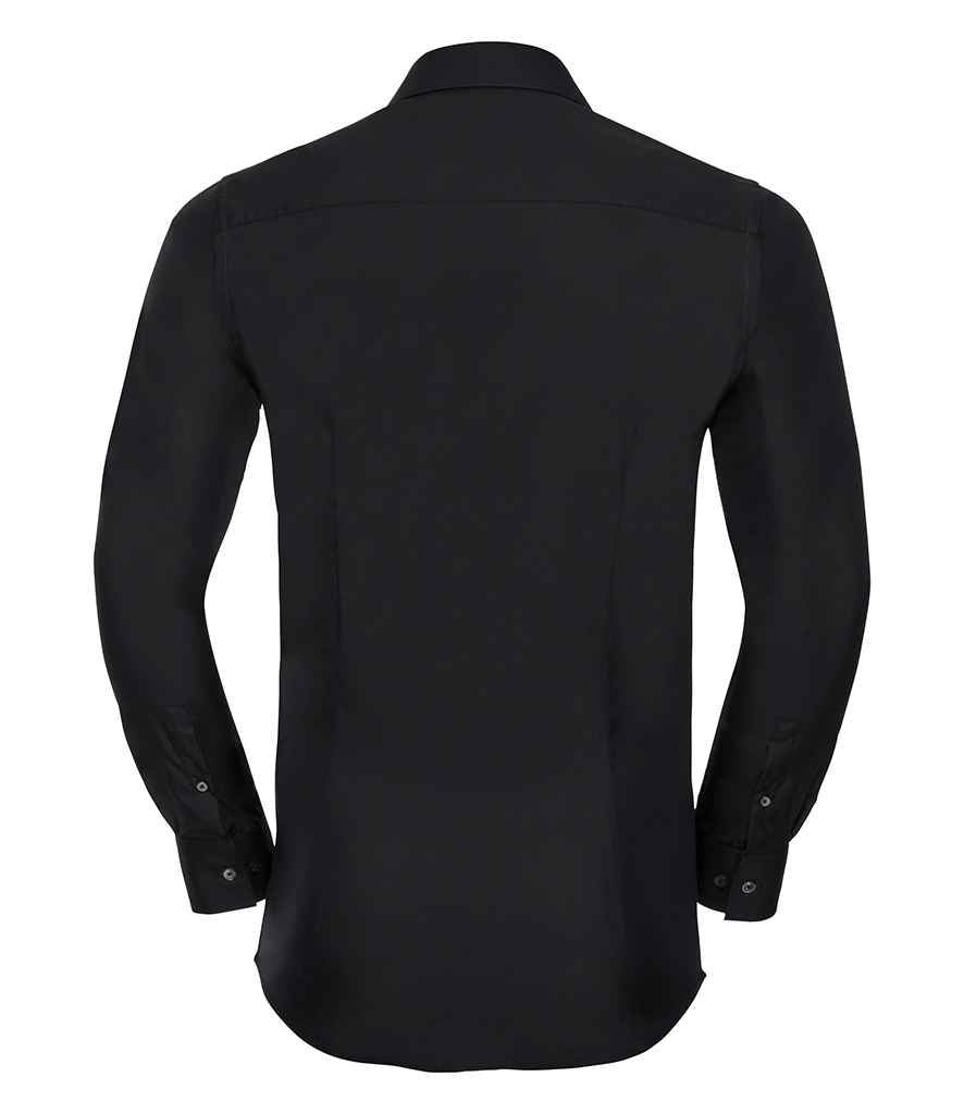Russell Athletic Collection Long Sleeve Ultimate Stretch Shirt - Black
