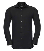 Russell Athletic Collection Long Sleeve Ultimate Stretch Shirt - Black