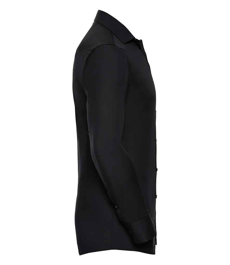 Russell Athletic Collection Long Sleeve Ultimate Stretch Shirt - Black