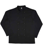 Dennys Long Sleeve Chef's Jacket - Black