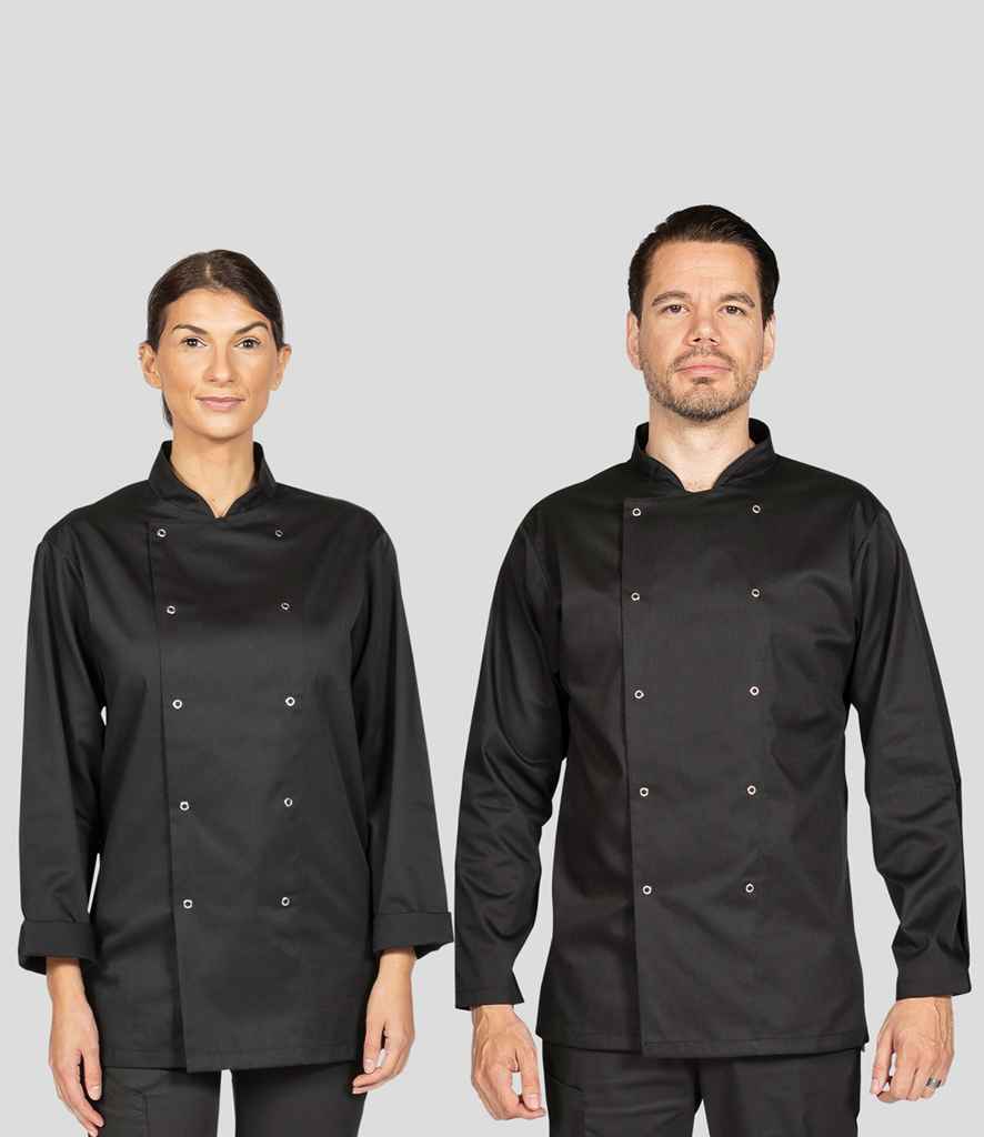 Dennys Long Sleeve Chef's Jacket - Black