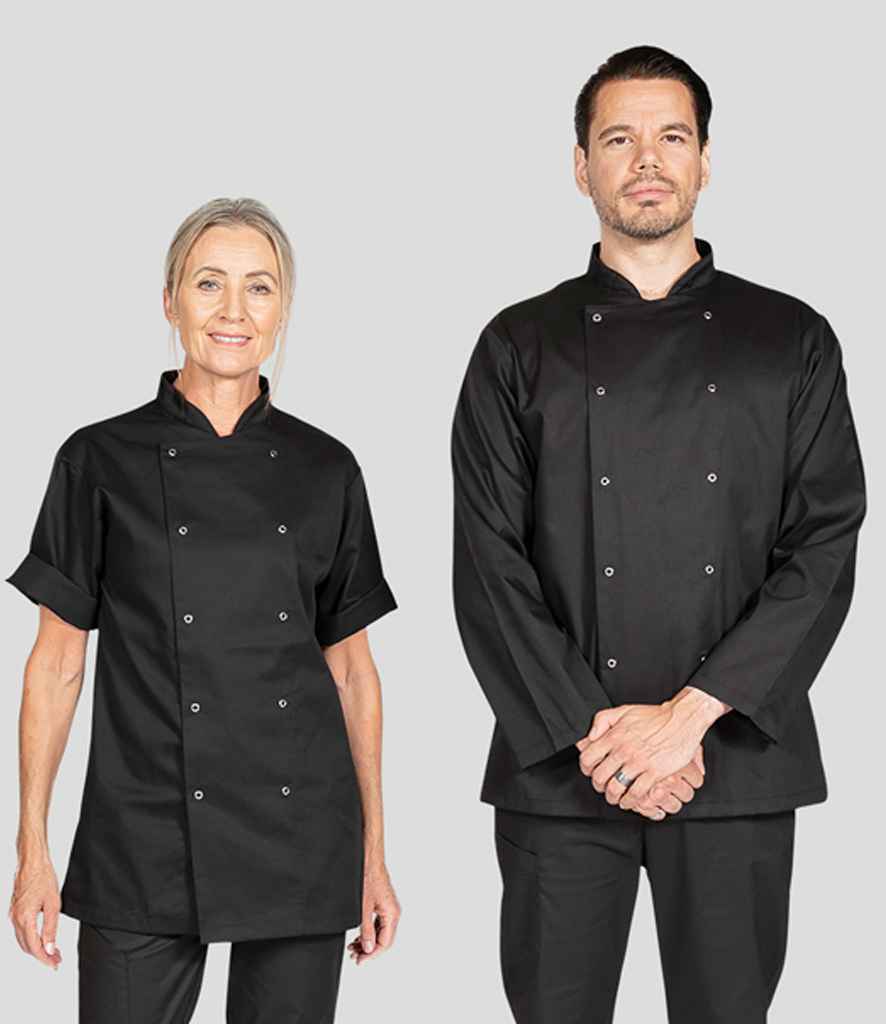 Dennys Short Sleeve Chef's Jacket - Black