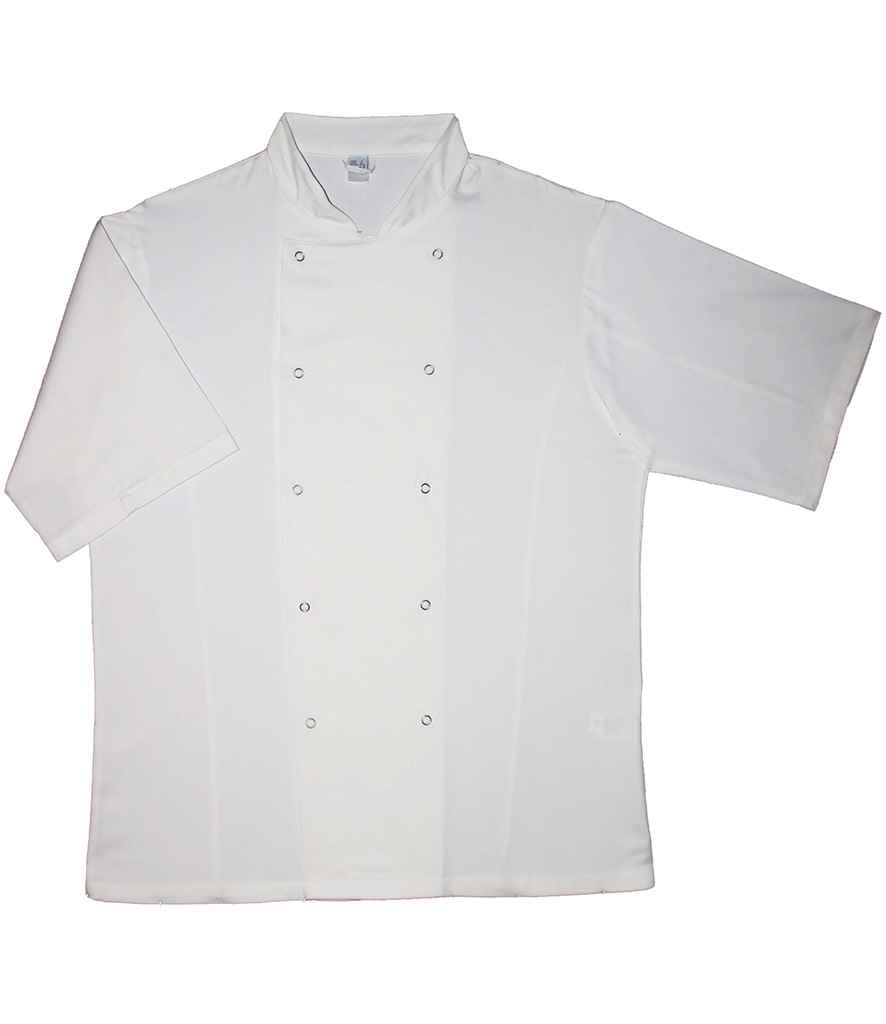 Dennys Short Sleeve Chef's Jacket - White