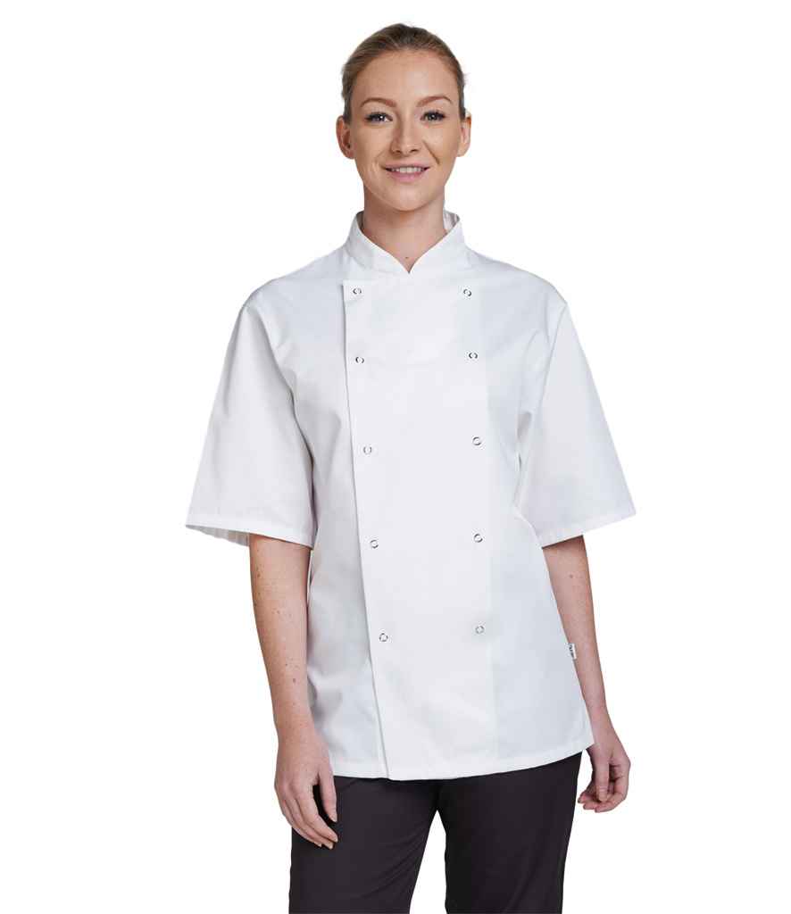 Dennys Short Sleeve Chef's Jacket - White