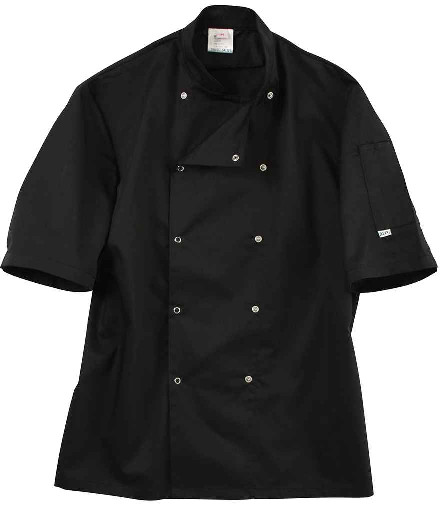 ADC Short Sleeve Coolmax® Chef's Jacket - Black