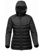 Stormtech Ladies Stavanger Thermal Padded Jacket - Black/Graphite Grey
