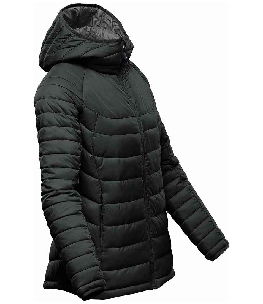 Stormtech Ladies Stavanger Thermal Padded Jacket - Black/Graphite Grey