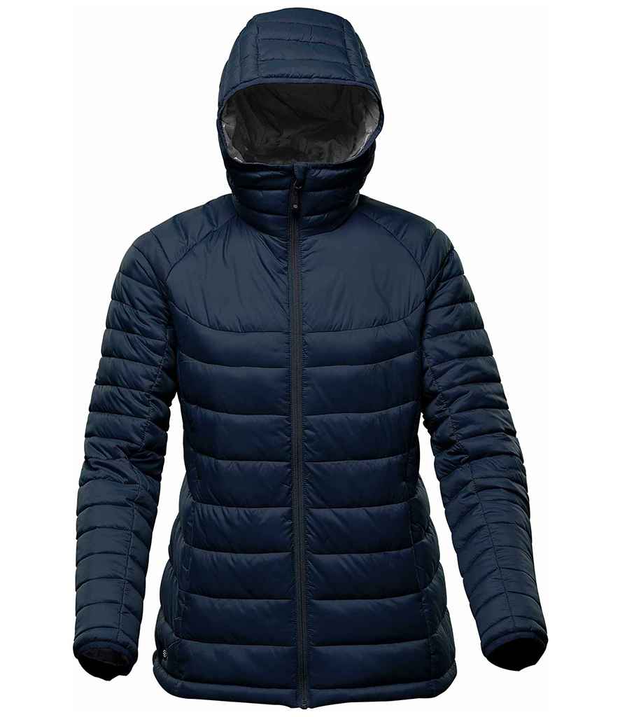 Stormtech Ladies Stavanger Thermal Padded Jacket - Navy/Graphite Grey
