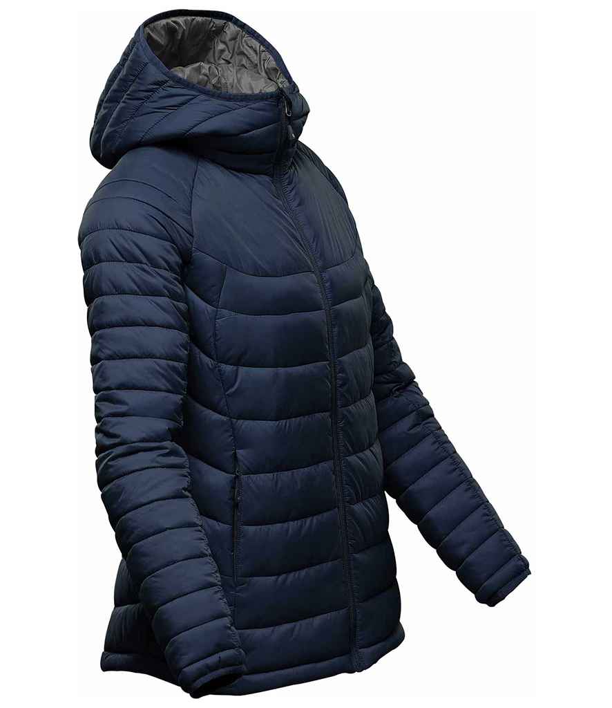 Stormtech Ladies Stavanger Thermal Padded Jacket - Navy/Graphite Grey