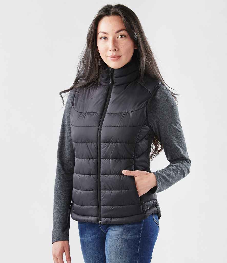 Stormtech Ladies Stavanger Thermal Bodywarmer - Black/Graphite Grey