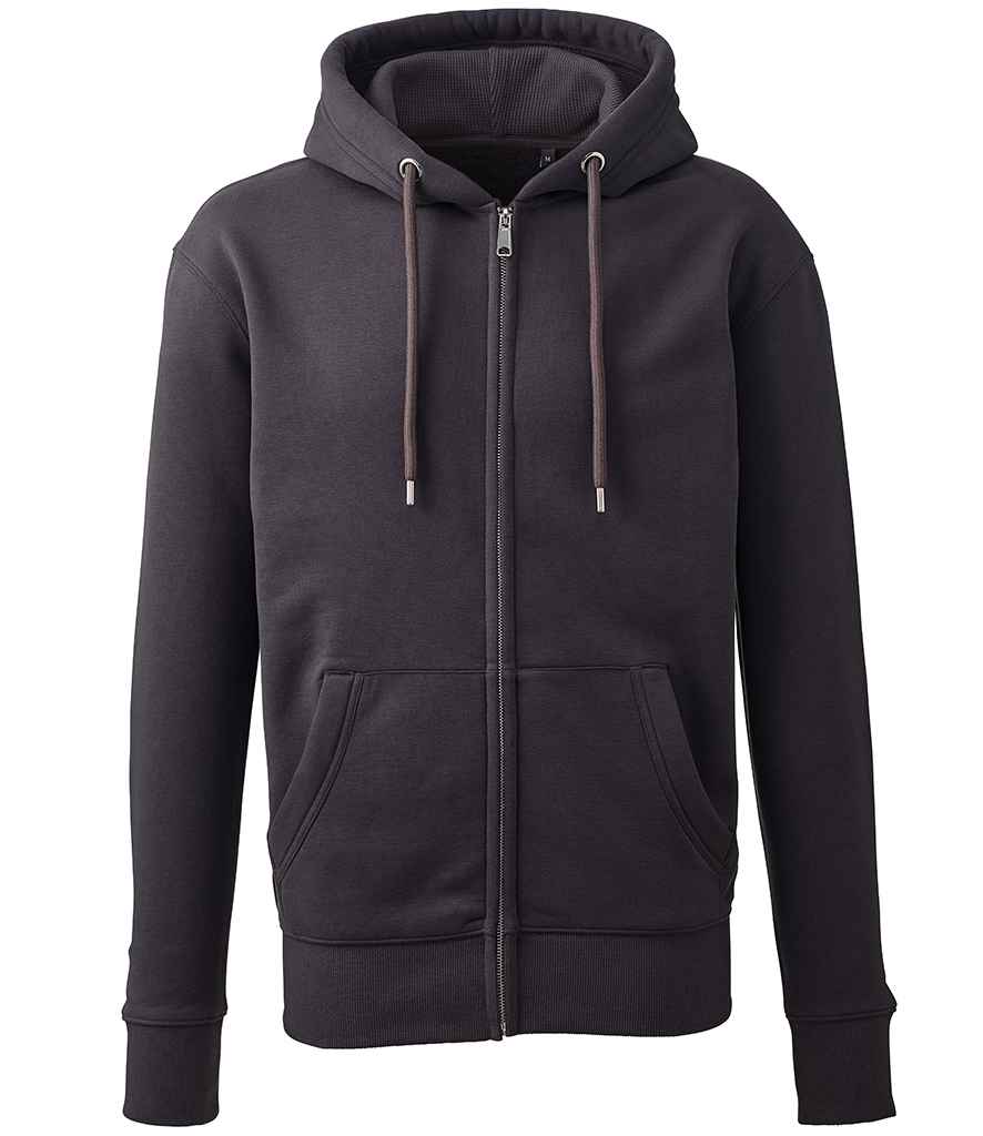 Anthem Organic Full Zip Hoodie - Charcoal